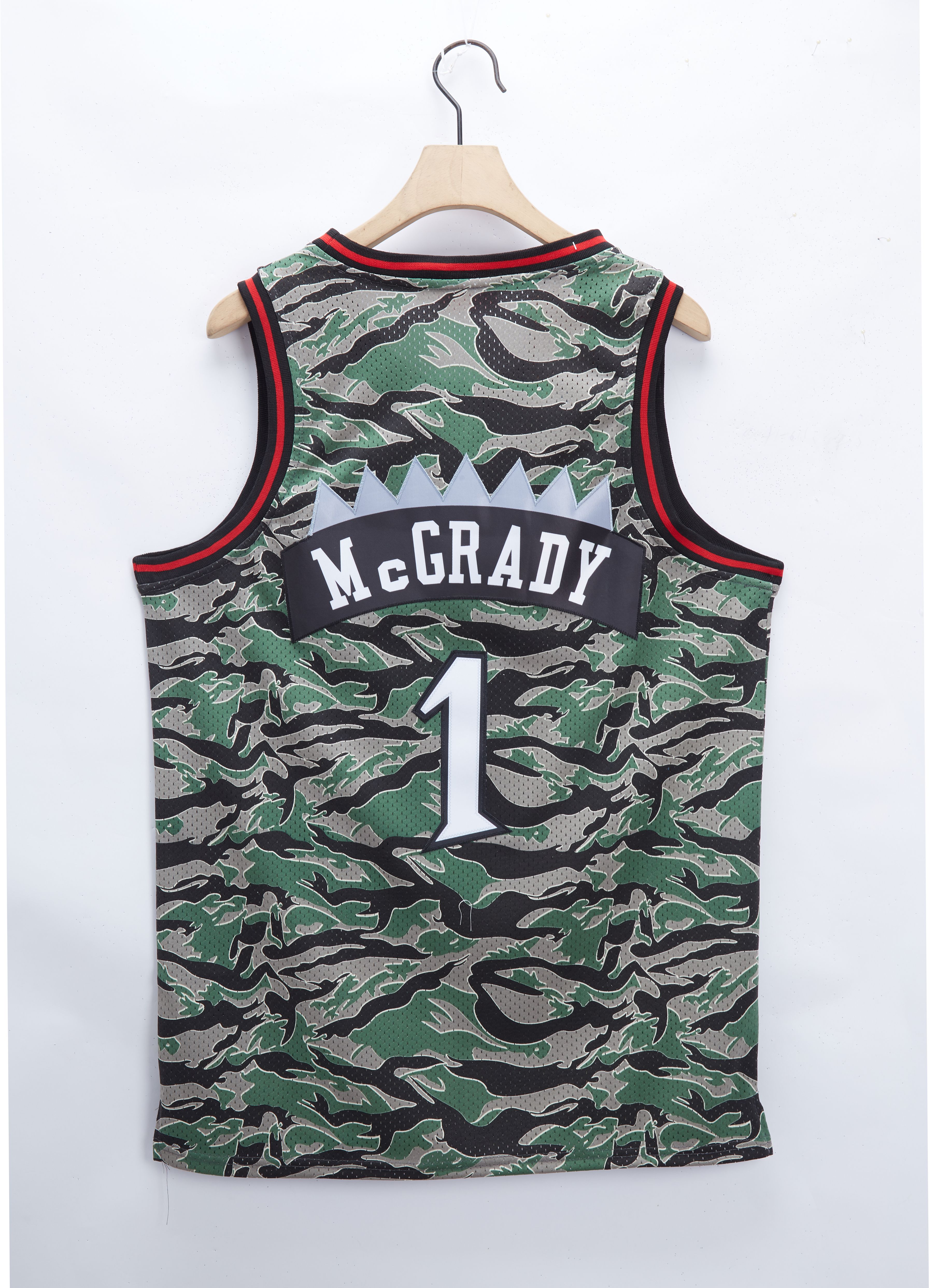 Men Toronto Raptors 1 Mcgrady Camo 2021 NBA Jersey